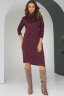 Платье 031-1, бордо/меланж