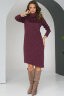 Платье 031-1, бордо/меланж