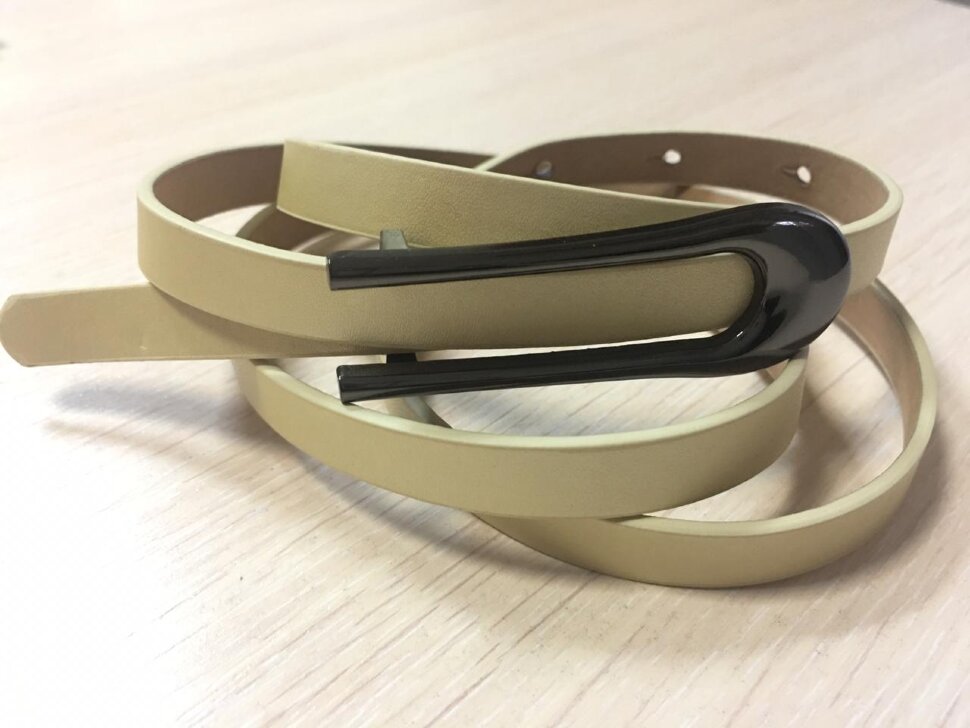 Ремень 936, золото/черная пряжка