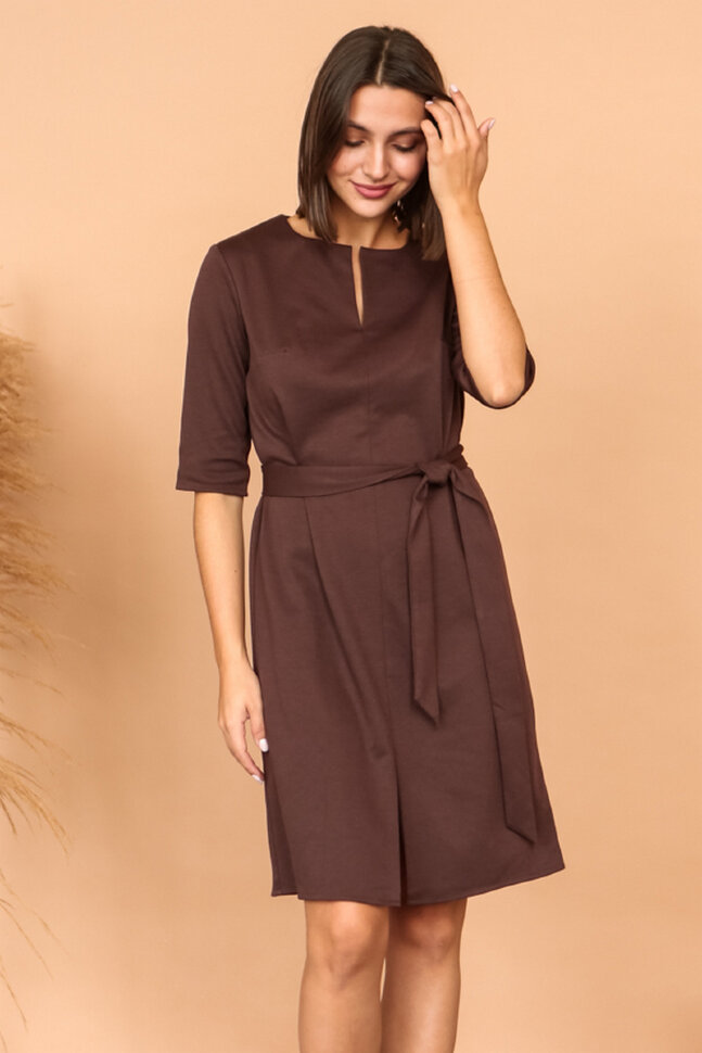 Платье 417, кофейный