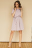 Платье 489, розовая пудра/горох