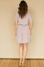 Платье 489, розовая пудра/горох