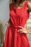 Сарафан 362, красный/горох