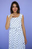 Сарафан 362/1, белый/горох