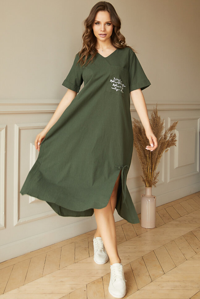 Платье 346/5, темная ель