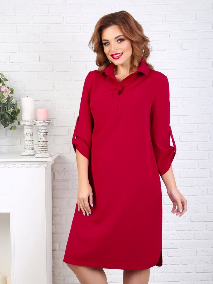 Платье 029/7, ягодный