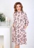 Платье 083, персик/цветы