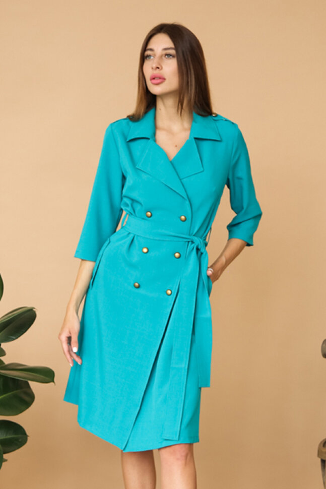 Платье 208 бирюзово-зеленый