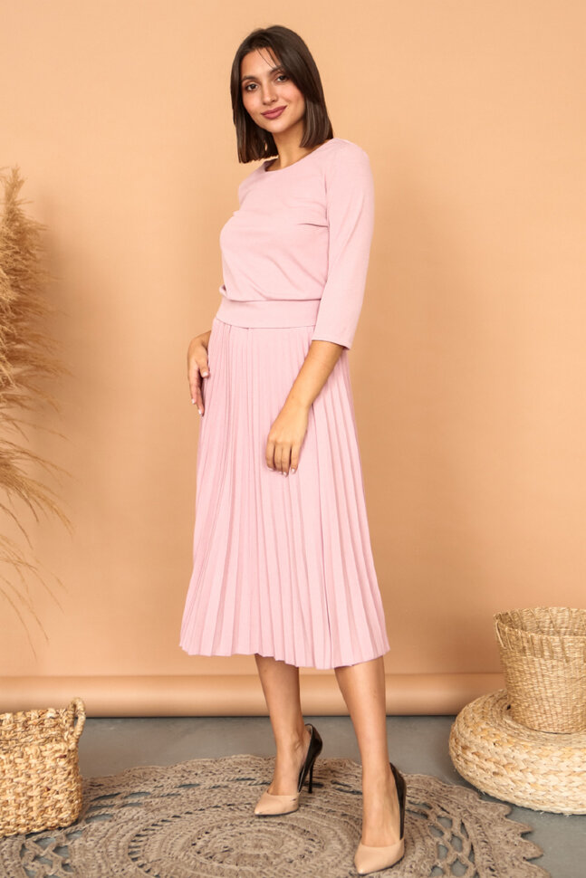 Юбка 427/3, пыльный розовый