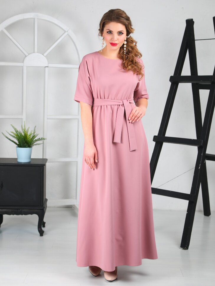 Платье 133/1,пыльная роза