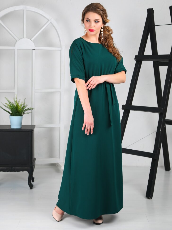 Платье 133, зеленый