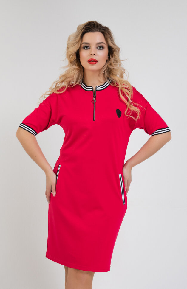 Платье 333-УЦ малиновый