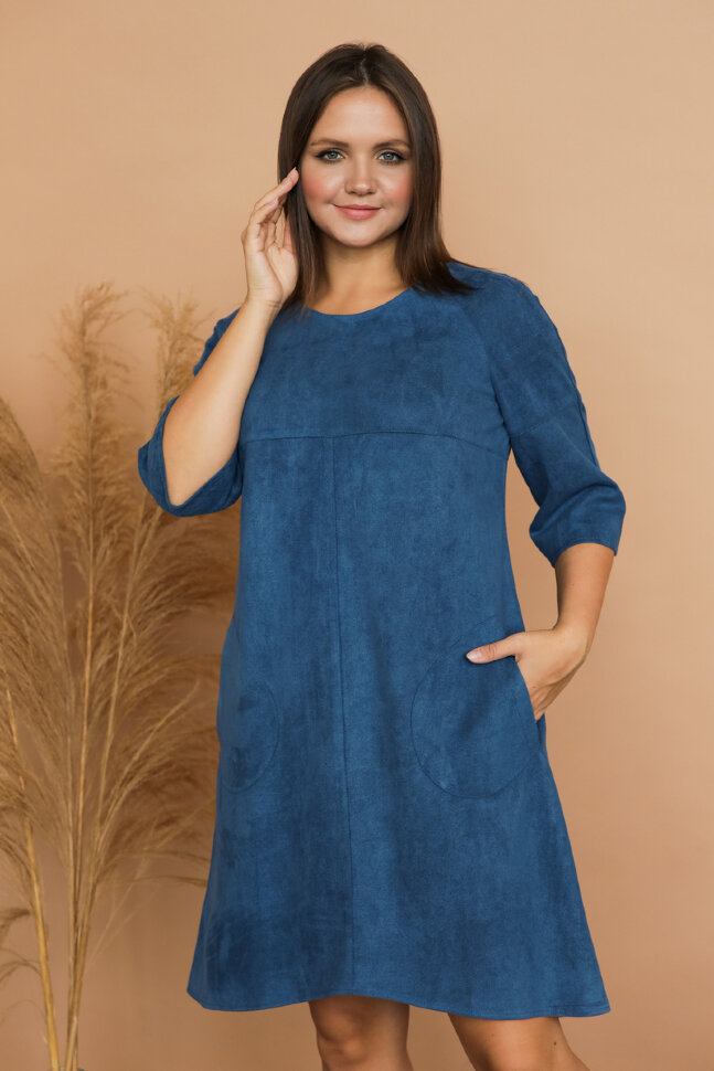 Платье 406, темно-лазурный