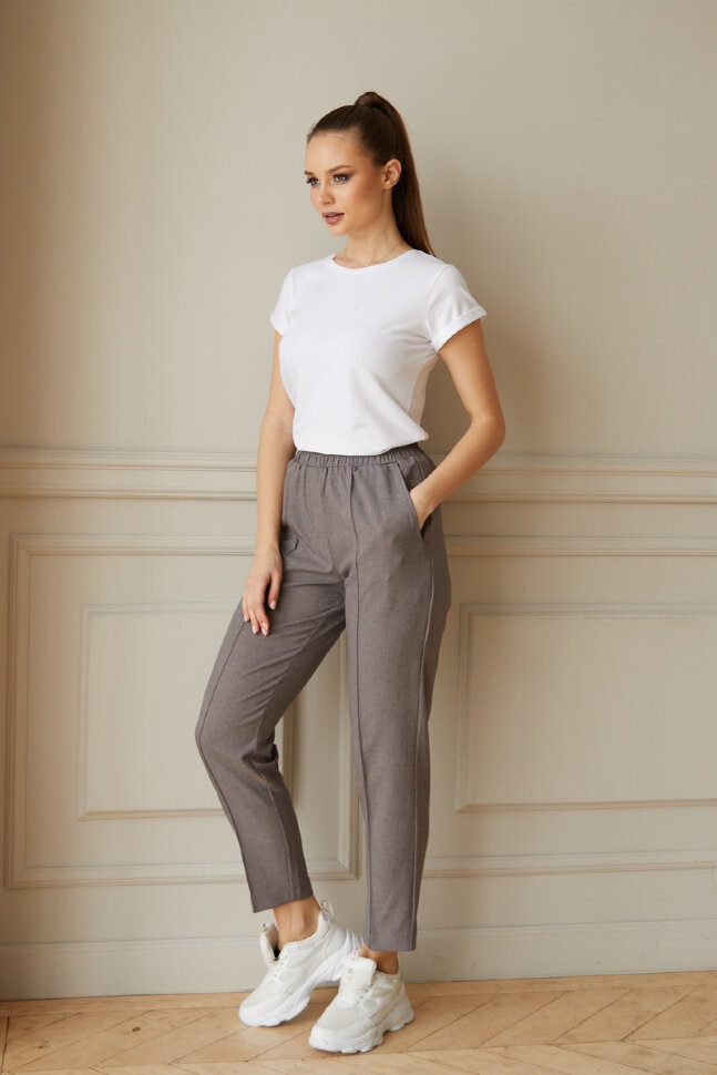 Брюки 151/12, пыльно-каштановый