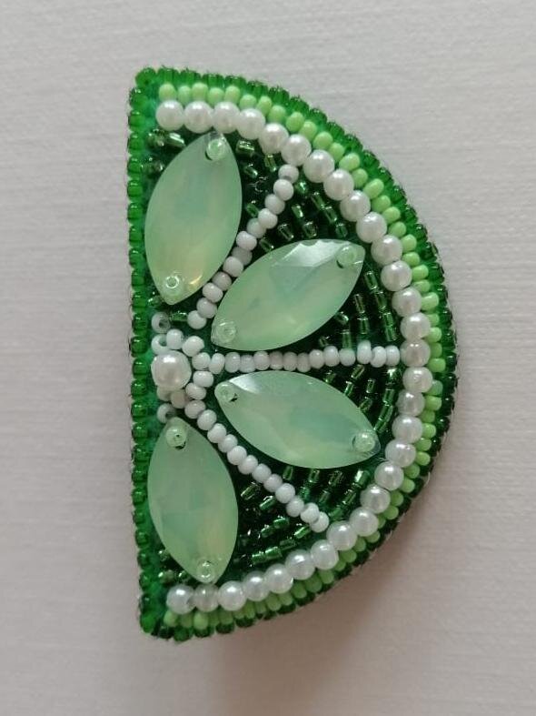 Брошь 906/1 Лайм