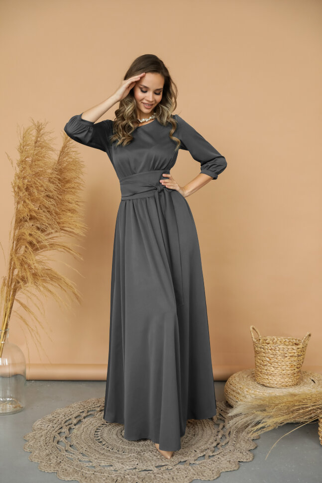 Платье 425-1/1, графит