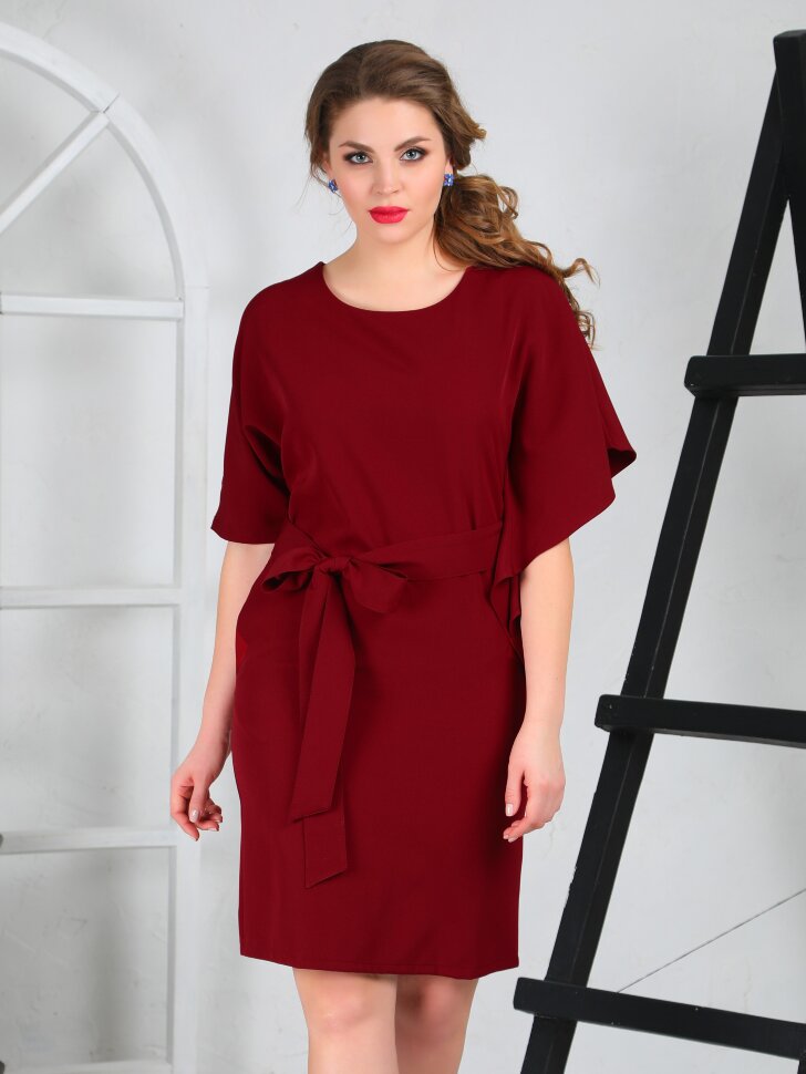 Платье 132/2, бордовый