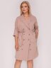Платье 209 пудра/полоска