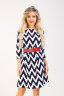 Платье 097/10-УЦ темно-синий/зигзаг