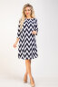 Платье 097/10-УЦ темно-синий/зигзаг