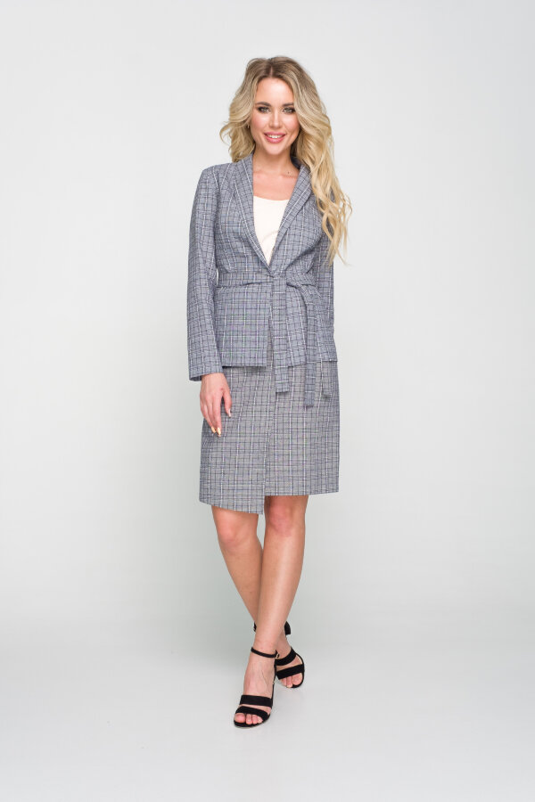 Юбка 165, серая клетка