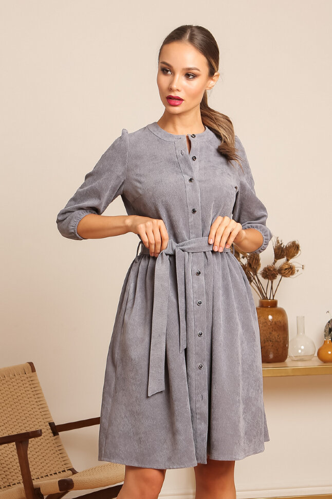 Платье 435/2, стальной