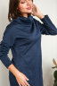 Платье 379/2, темно-синий меланж