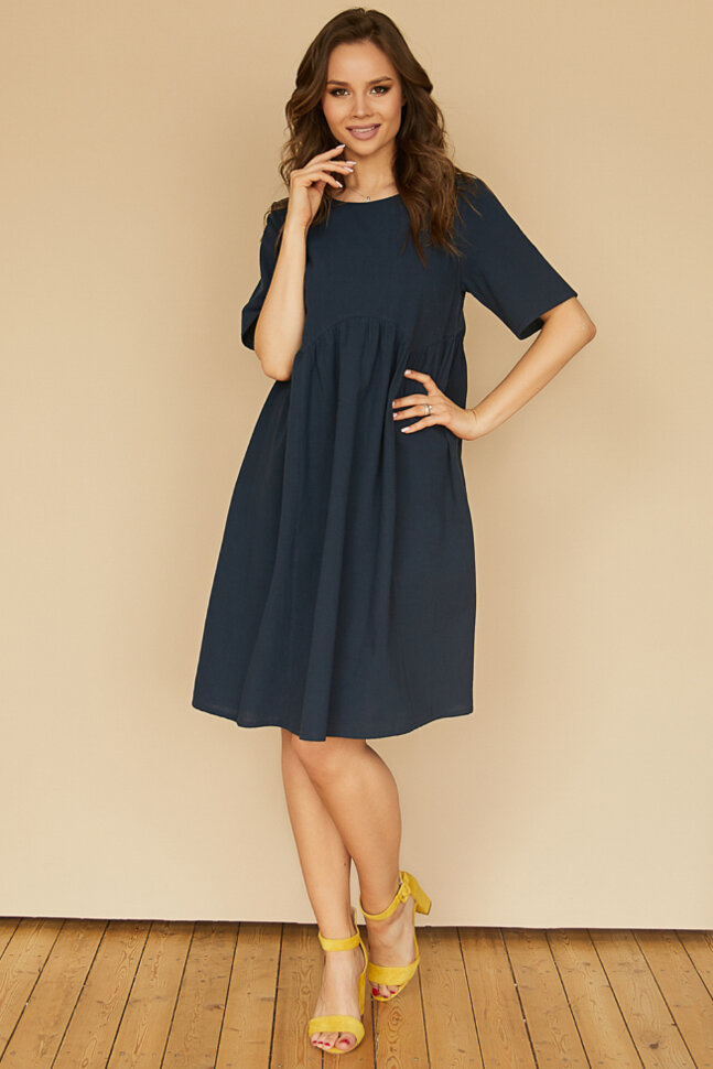 Платье 493/2, темно-синий