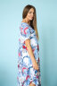 Платье 169/2, голубой/цветы