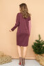 Платье 445, фиолетовый/каштан