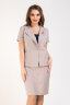 Костюм 2-194/2 бежевый/клетка