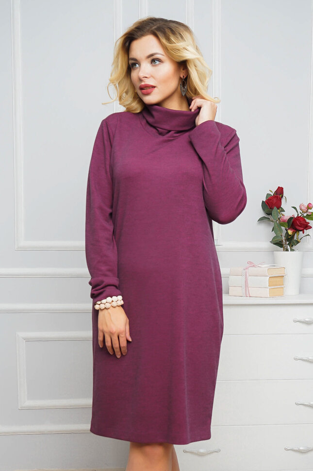 Платье 031, бордовый