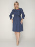Платье 225/1 синий/горох
