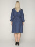 Платье 225/1 синий/горох