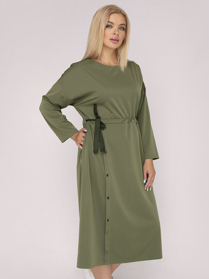 Платье 222-УЦ хаки