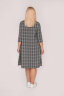 Платье 108/4, серый/клетка