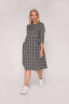 Платье 108/4, серый/клетка