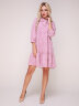 Платье 173/4 розовый/горох