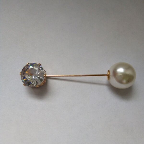 Булавка жемчуг/страза