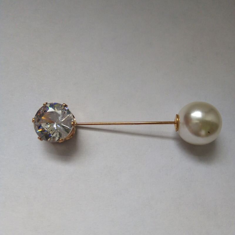 Булавка жемчуг/страза