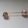 Булавка жемчуг/страза