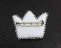 Брошь 910 Корона белая