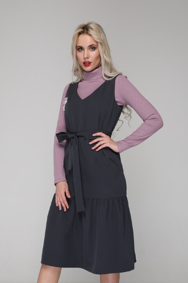 Платье 197-УЦ, графит