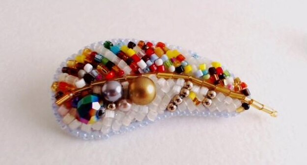 Брошь 908 Перо