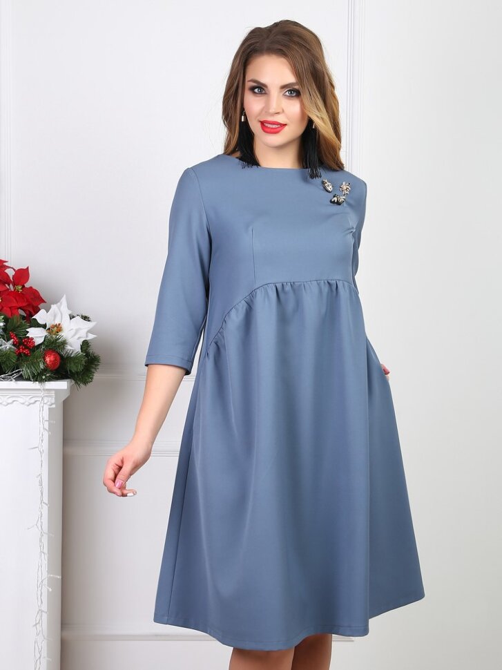 Платье 108, Серо-голубой