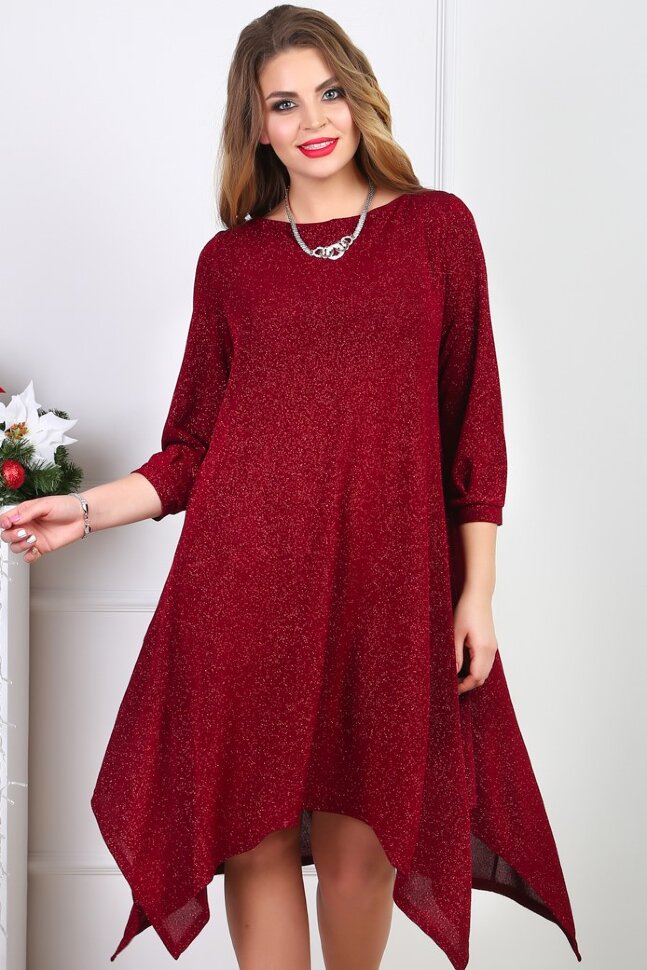 Платье 106, Бордовый
