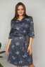 Платье 420/1, синий/принт
