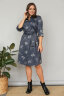 Платье 420/1, синий/принт
