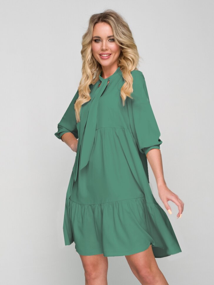 Платье 173/3 пыльно-бирюзовый