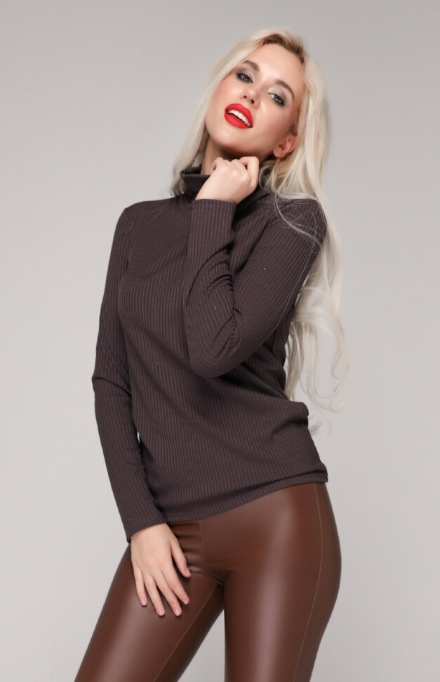 Блуза 235/1 шоколадный